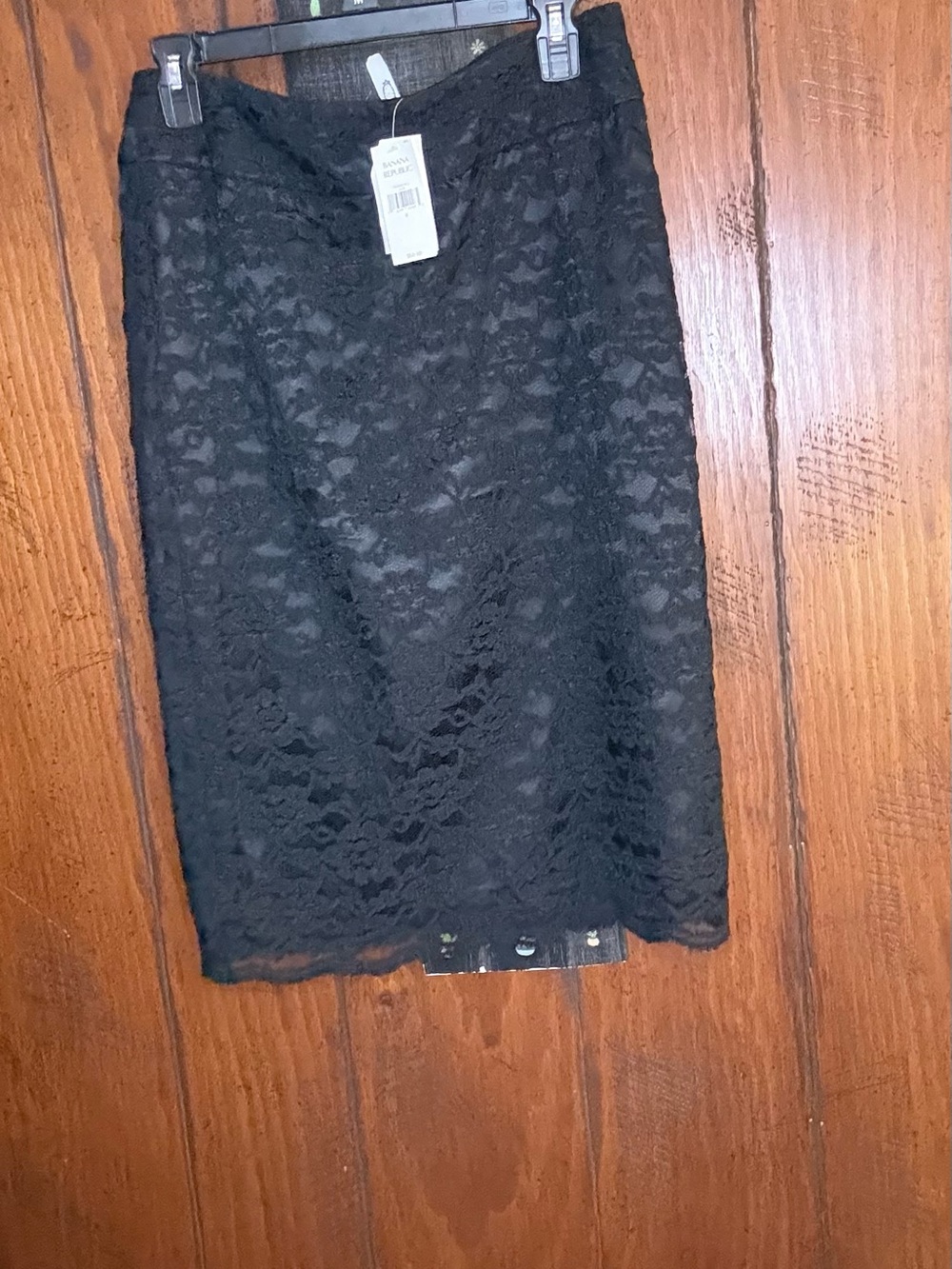 Banana Republic Black Lace Pencil Skirt